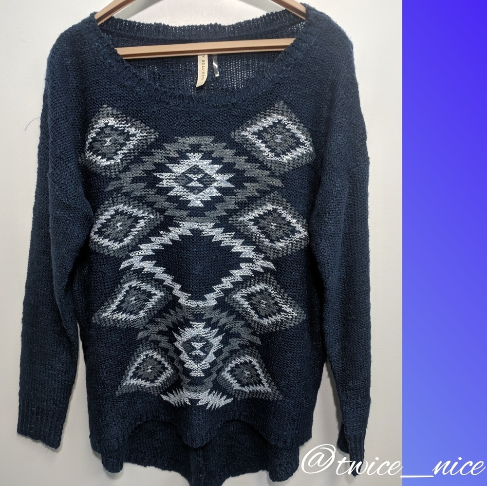 Anthropologie My Beloved Southwest Design Sweater
